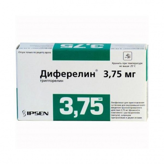 Диферелин лиоф д/сусп в/м пролонг д-я 3,75мг №1 фл+р-ль 2мл