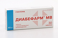 Диабефарм МВ тбл пролонг высв 60мг №30