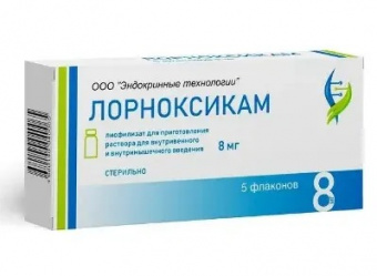 Лорноксикам лиоф д/р-ра в/в в/м 8мг №5 фл