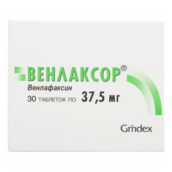 Венлаксор тбл 37,5мг №30