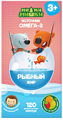 Рыбий жир капс жеват Ми-Ми-Мишки фрук ягод  микс 400мг №120