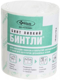 Бинтли Т бинт липкий неткан д/фикс повязок 10см х 2м