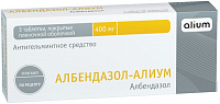 Албендазол-Алиум тбл п/п/о 400мг №3