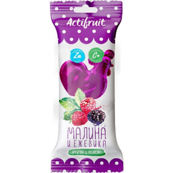 Актифрут леденц карамель с вит С/цинк Малина/ежевика 17г