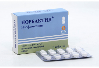 Норбактин тбл п/п/о 400мг №10