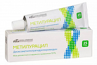 Метилурацил мазь д/местн/наруж прим 10% 25г
