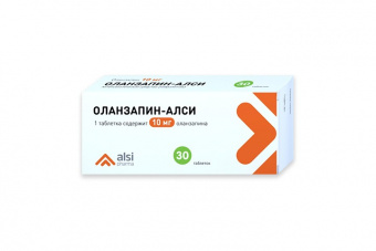 Оланзапин-АЛСИ тбл 10мг №30 яч конт 10*3