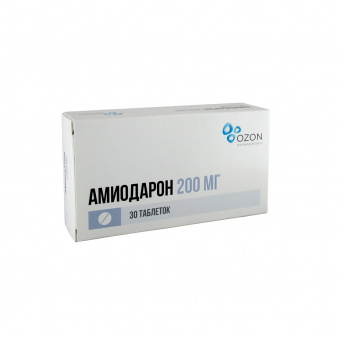 Амиодарон тбл 200мг №30 яч конт 10*3