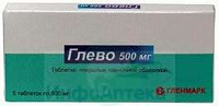 Глево тбл п/п/о 500мг №5
