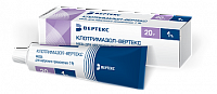 Клотримазол-ВЕРТЕКС мазь д/наруж прим 1% 20г
