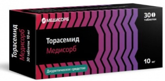 Торасемид Медисорб тбл 10мг №30