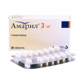 Амарил тбл 3мг №30