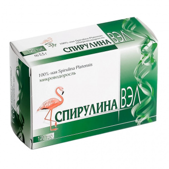 Спирулина ВЭЛ с селеном тбл №120