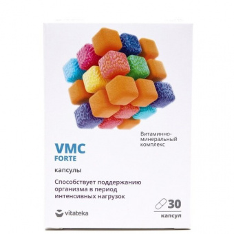 ВИТАТЕКА ВИТАМИННО-МИНЕР. КОМПЛЕКС VMC FORTE КАПС. 610мг №30