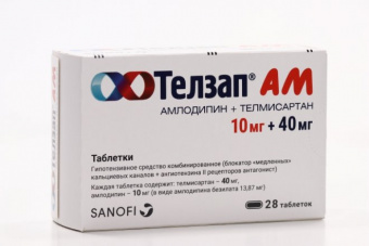 Телзап АМ тбл 10мг+40мг №28