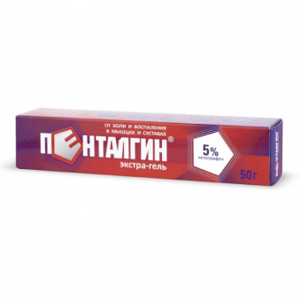 Пенталгин экстра-гель гель д/наруж прим 5% 50г