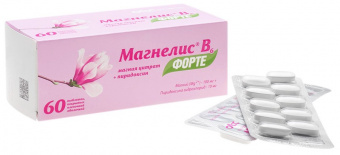 Магнелис B6 форте тбл п/п/о 100мг+10мг №60