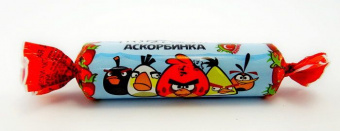 Аскорбин к-та жев тбл Энгри бердз Клубника 3г №10