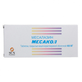 Месакол тбл п/кишечнор/о 400мг №50