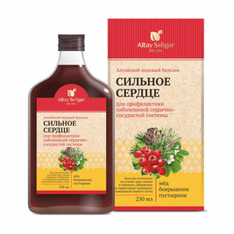 Алтайский медовый бальзам Сильное сердце 250мл