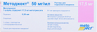 Методжект р-р п/к 50мг/мл 0,35мл (17,5мг) №1 шпр