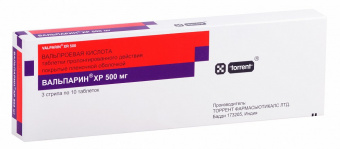 Вальпарин ХР тбл пролонг д-я п/п/о 500мг №30