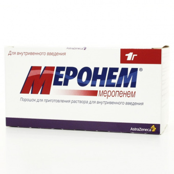 Меронем пор д/р-ра в/в 1г №10