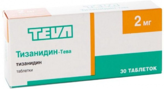 Тизанидин-Тева тбл 2мг №30