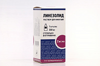 Линезолид р-р д/инф 2мг/мл 300мл №1 бут инд уп