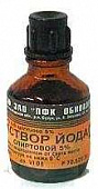 Йод р-р д/наруж прим спирт 5% 10мл с лопаткой