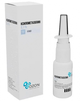 Ксилометазолин спрей наз 0,1% 10мл фл