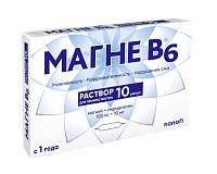 Магне B6 р-р д/пр внутрь 10мл №10 амп