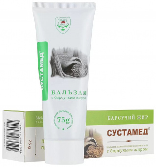 Сустамед Барсучий жир бальзам 75г