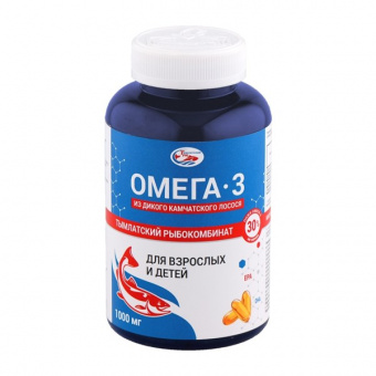Салмоника Омега-3 из дикого камч лосося капс 1000мг №160