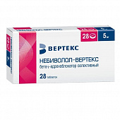 Небиволол-ВЕРТЕКС тбл 5мг №28