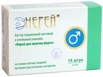 Нерей Форте баттер д/муж порцион пантовый 1г №15