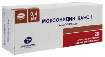 Моксонидин Канон тбл п/п/о 0,4мг №28х1