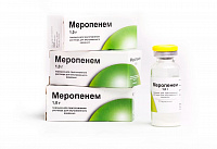 Меропенем пор д/р-ра в/в 0,5г №1 фл инд уп