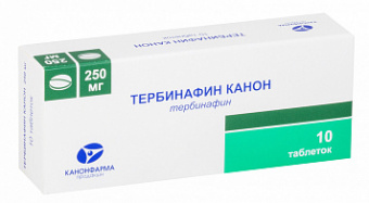Тербинафин Канон тбл 250мг №10