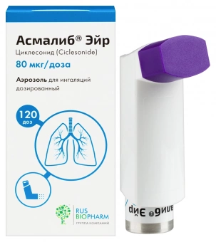 Асмалиб Эйр аэр д/инг дозир 80мкг/доза 120доз баллон