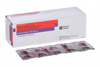 Вальпарин ХР тбл пролонг д-я п/п/о 500мг №100