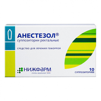 Анестезол супп рект №10
