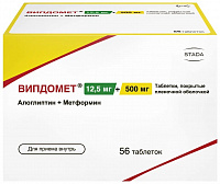 Випдомет тбл п/п/о 12,5мг+500мг №56