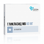 Гликлазид МВ тбл модиф высв 60мг №30